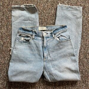 Abercrombie and Fitch 90s Straight Ultra High rise Jeans